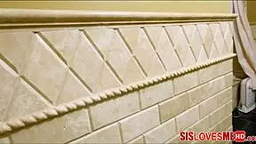 Petite teen's shower solo show