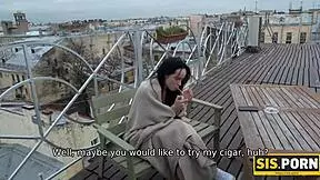 Oh, Leyla's juicy tits bounce in doggystyle!