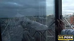 Oh, Leyla's juicy tits bounce in doggystyle!