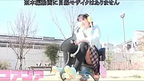 Rubbing And Sucking Small Budding Breasts In The Park