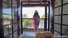 Hot Unicorn Cosplayer Delivers Magical Blowjob POV