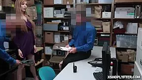 lp officers fuck shoplifters lauren phillips and scarlett snow bent over in office 😈