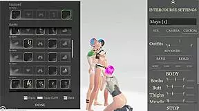 Wild life build 2021 04 features lesbian teen 18+ threesome in group game