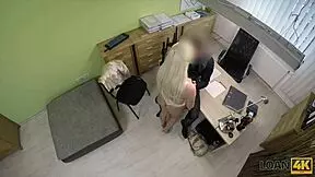 In the loan4k casting, the agent eagerly pushes his cock into blanche's adorable pussy.