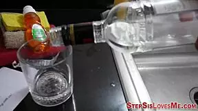 amateur stepteen 18+ gets SLAMMED by monster cock bent over