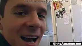 a beautiful young 18+ brunette takes two cocks in her ass