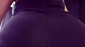 Brazilian teen sways her tempting ass slowly.