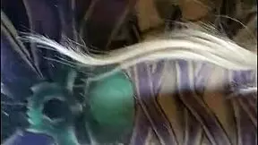 chantal channel practices her pole dancing with her teacher in a sensual routine