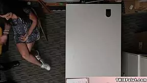 Lily is a pretty young girl who is pickpocketing in the mall and is site caught and forced to give her mouth and young cunt