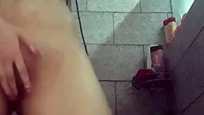 Angel hides in her homemade spot, masturbating until she cums in her ass.