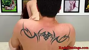 Can this redhead teen handle rough casting?