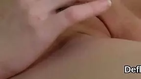 Flirtatious Teen 18+Ie Masturbates Pink Snatch Until She Is Cumming
