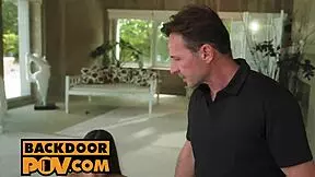 Moona snake joins pov threesome for ass fucking and sucking.