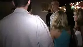 I watch this amateur teen pleasuring herself at the party.