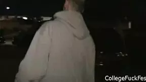 I watch this amateur teen pleasuring herself at the party.