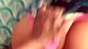 Girlfriend bent over for hardcore doggystyle when alone