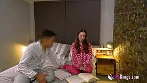 petite spanish teen carolina lorca traps her dirty study buddy for fun