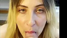 Can Lucky Stepdad Handle Intense POV Blowjob?