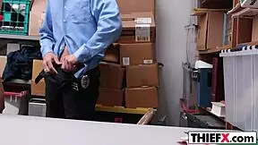 teen thief takes officer's hard dick, wow!