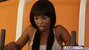 mia li trains sarah banks with strapon and dildo licks