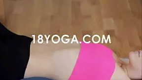 Alexis and Crystal making out with each other wearing yoga pants and having sex