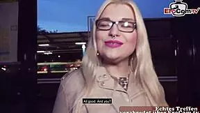 Hey, that german blonde in nylons got picked up on the street 😏