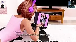 Hentai game with young Latina