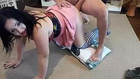 First time gay blowjob with a sanitary porno shaved pussy