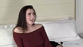 i'm ophelia h flowers, hot brunette coed, sucking cock doggystyle bent over with vibrator, amateurs cumshot