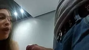 sofi vox gives extreme blowjob in bedroom with natural tits