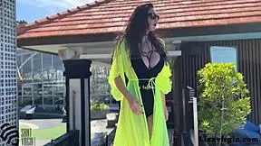 Liza Virgin Teases by the Pool