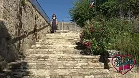 amandine young student explores outdoors