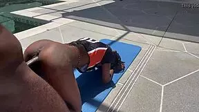 i fucked that ebony thot doggystyle on webcam, bent over and all