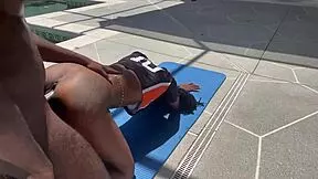 i fucked that ebony thot doggystyle on webcam, bent over and all