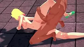 i masturbate spider-gwen gwen stacy on the rooftop before getting fucked hard