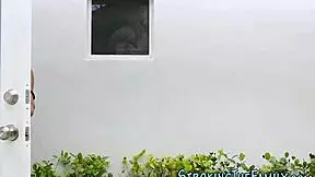 cum faced stepteen fucked hard outdoors