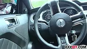 Sexy Bisexual Teen 18+ Cheer Team BFFs Washing Cars With Lesbian Fun