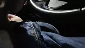 Cute Brunette Sucks Big Cock Deep In Car