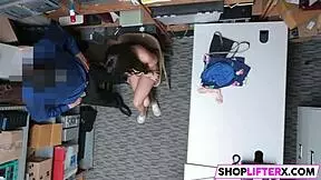 Nubile Teen 18+ Shoplifter Taylor Punished with Monster Cock Drilling in Shop