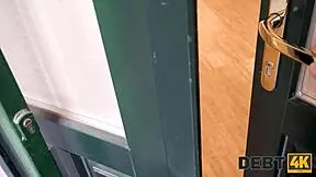 Smart nymph avoids debt with tight pussy?