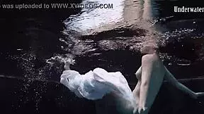 Andrejka stripping underwater 😍