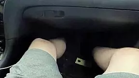 Bold Public Car Handjob Ends with Mouth Cumshot Blowjob