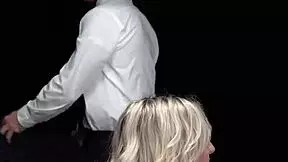 Sexy Short Hair Blonde Teen Punished