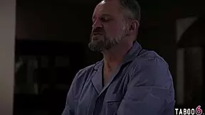 two delinquent teen 18+s fucked by grandpa during rehab