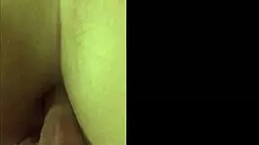 Door left open, on all fours, guy fucks ass and pussy with big cock