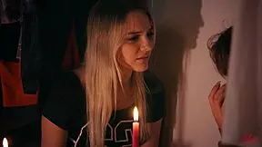 hey, i'm in lingerie teasing my virgin body with fingering