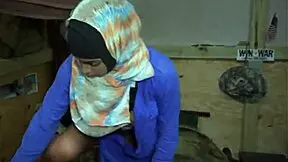 Petite babe runs wild in military operation