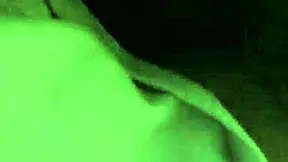 Young and old head play in trailer park