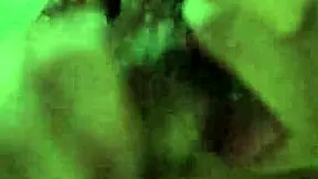 Young and old head play in trailer park