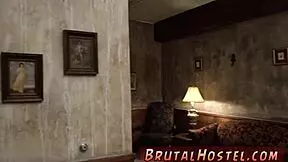 Young 18+ Tourists Bound In Reverse Bondage Get Gagged And Choke For Excited Orgasm